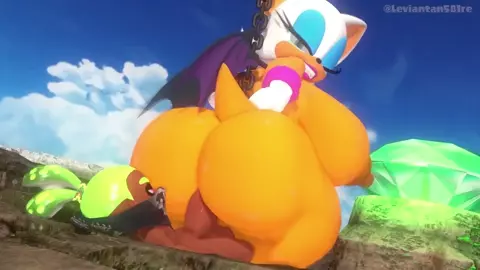 Rouge the Bat fucked by Inkling Boy