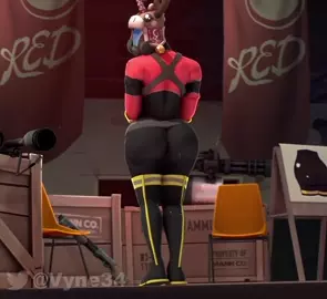 Fempyro clapping her cheeks (@Vyne34)