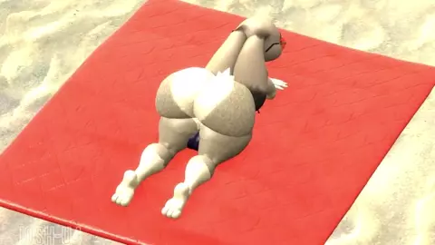 Judy Hopps and Orisa's Futa Beach Fun