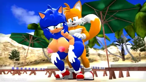 Tails fucking Sonica