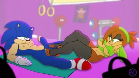 Footjobing Sonic [hedgehoglove]