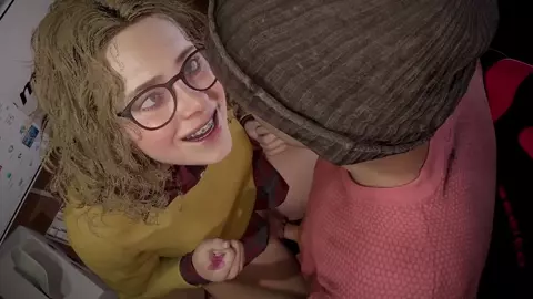 Nerdy girl finally gets some attention. [Yellowbea]