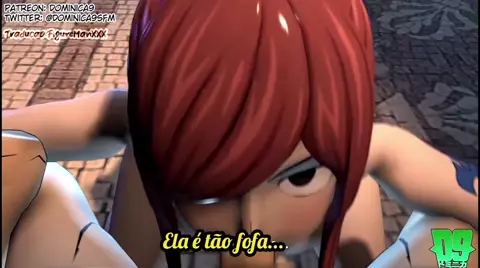 Erza Scarlet Trains two Recruits by Fucking them Traduzido PT-BR