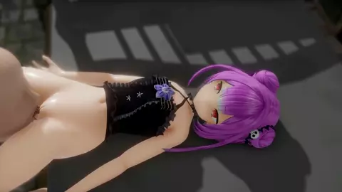 Hololive Uruha Rushia BDSM Slave Hentai Aphrodisiac Sex MMD 3D Pink Hair