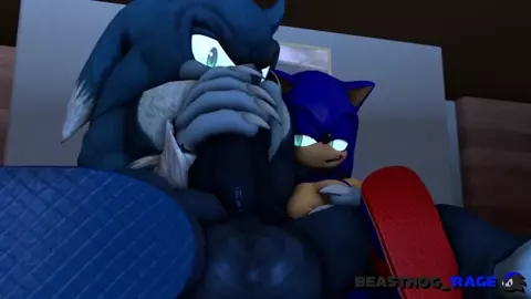 Sonic and Werehog Masturbation