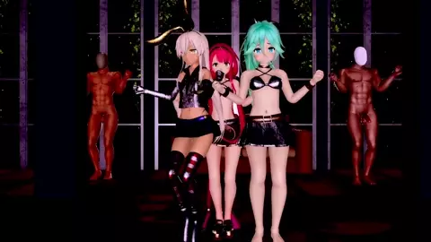 Shimakaze, Yamakaze & Kawakaze - BAAM! (Short Ver.) [MMD R18] iorithm