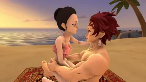 Beach Day - Demon Slayer