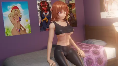 Sue relax after home workout