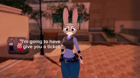 Judy hopps in the park