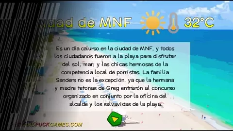 Busty family Cheer Squad 3 Beach Day en Español