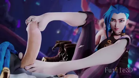 Jinx footjob on the tip