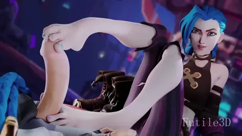 Jinx footjob on the tip