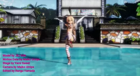 Shimakaze - Hentai Dance [MMD R18] Rangu Yamada