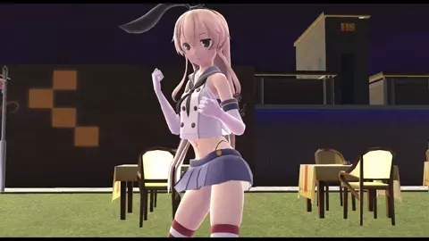 Shimakaze - Dyed with Your Color [MMD R18] Rangu Yamada