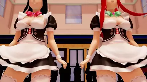 Sad cat dance, Hinata y Kushina