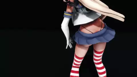 Shimakaze - Donut Hole [MMD R18] JhonLui