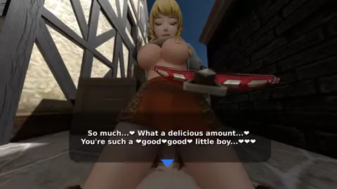 Linkle pulled Young Link into an alleyway
