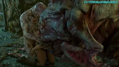 Jill Valentine vs Gamma Hunter & Palehead Zombie