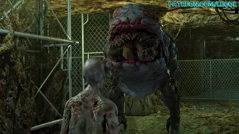 Jill Valentine vs Gamma Hunter & Palehead Zombie