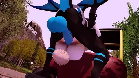 A scaile and a Furry