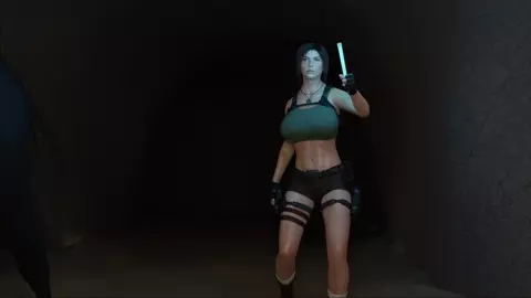 Lara with Horse - 1 (Abandoned)