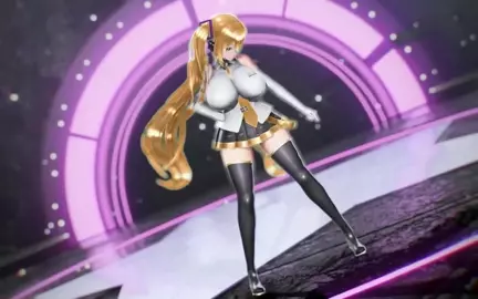 Hatsune Miku Vocaloid Huge Boobs Undress Dance Hentai Bibbidiba Song MMD 3D