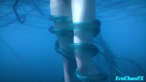 Wuthering Waves Shorekeeper underwater tentacled