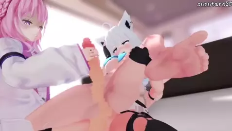 Vtuber threesome sex [Suzutaro3D] (WM)