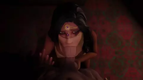 Ana Amari's Harem Blowjob [Lubo514]