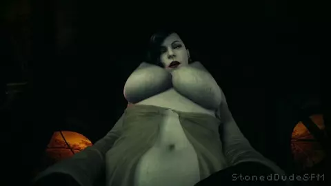 Lady Dimitrescu, is STILL in heat. [Stoneddude]