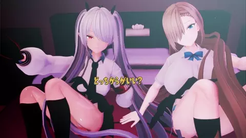 (POKO)Cosplayer sister and her friend have sex in a threesome!
