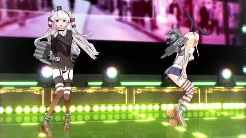 Shimakaze & Amatsukaze - Disturb Manic Girl [MMD R18] nyanyaoMMD