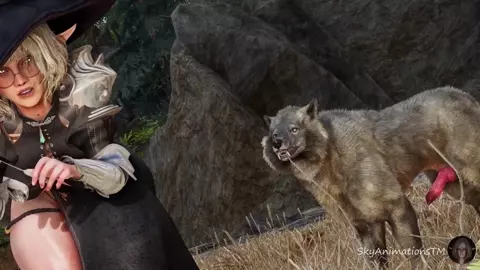 Taken from behind by a Wolf