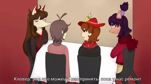 [Rus text] Clover and Kris reward Kanako and Ceroba