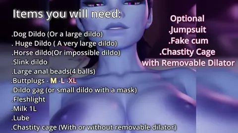 Widowmaker disciplines you/ Big toys-Futa joi