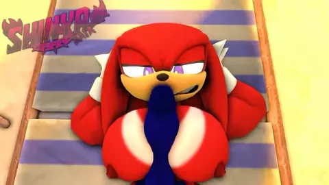 Knuckles titty fuck