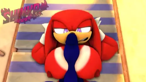 Knuckles titty fuck