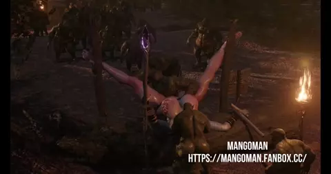 Captured mage (mangoman)