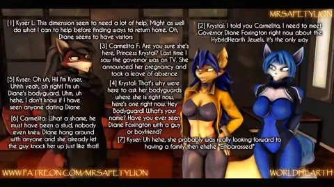 Krystal and Carmelita Fox Impregated by OC - MrSafetyLion Official