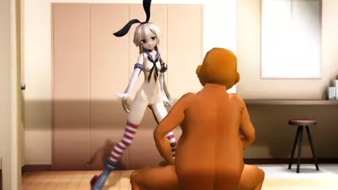 Shimakaze - Love Will Surely Skyrocket [MMD R18] Carbonized Eye
