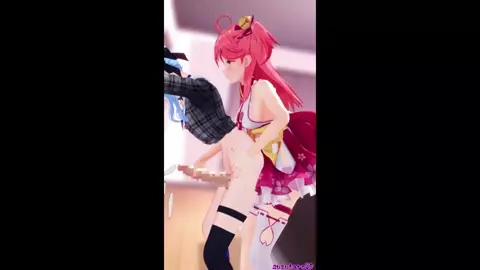 Miko x Suisei x Iroha Futanari