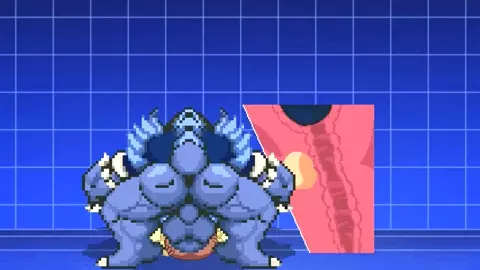 MUGEN - Dark Bowser Destroys Lopunny's Butthole