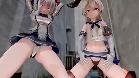 Shimakaze & Kashima - Testing Vibrators [R18] Aobee