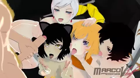 Painting with Team RWBYJ [MarcoV4]