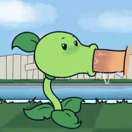 A Peashooter gets to suck a large dick