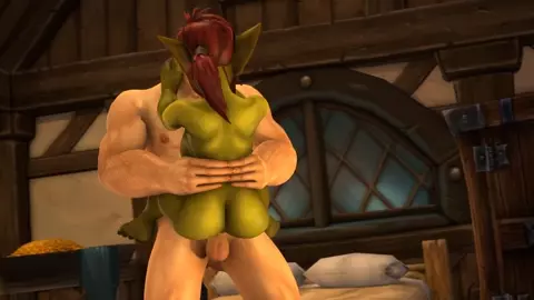 Goblin fucked by human in Goldshire