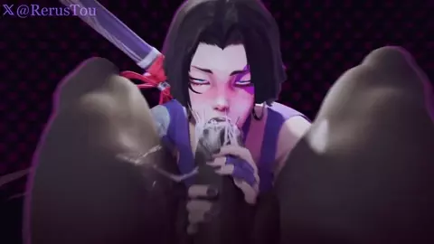 Psylocke Gives Tchalla a Sloppy Blowjob