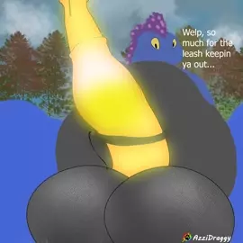 Big hungry slimy pent up dragon by azzidraggy