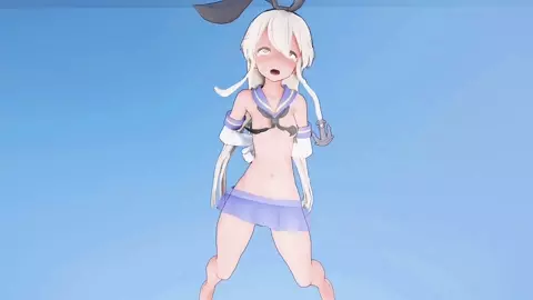 Shimakaze - Vanilla (Pussyjob Ver.) [MMD R18] Funny2517