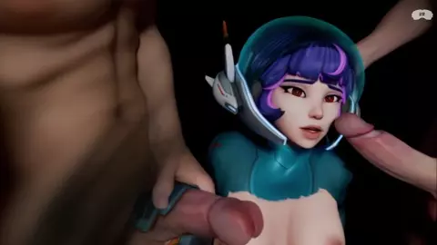 [6DOF VR]  Juno Double Blowjob